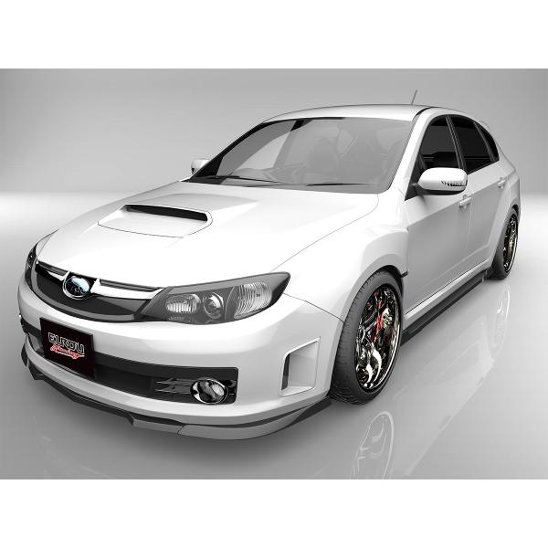 インプレッサ WRX STI GRB GRF A型 B型 フロントアンダースポイラー サイドステップ...