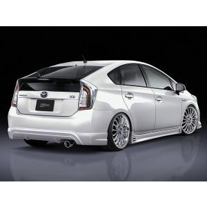 HELIOS ZVW 30 後期 プリウス リアスカート ハーフ スポイラー 未塗装