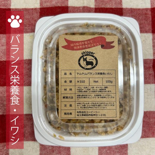 犬用手づくりごはん（食事）ヤムヤムバランス栄養食・イワシ（100g）