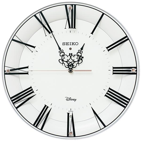 セイコー クロック 掛け時計 ミッキーマウス ミニーマウス 電波 アナログ 大人ディズニー 白 FS...