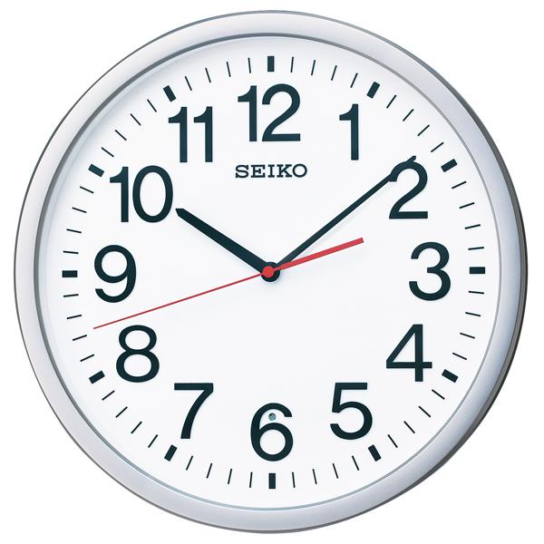 セイコー クロック SEIKO CLOCK 掛け時計 銀色メタリック 電波 アナログ KX229S