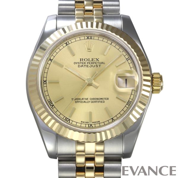 【中古】 ロレックス デイトジャスト 178273 シャンパン F番 ボーイズ ROLEX