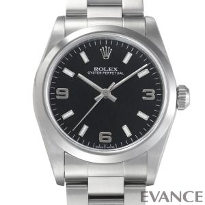 （中古） ロレックス オイスター パーペチュアル 77080 ブラック Y番 ボーイズ ROLEX｜evance-web