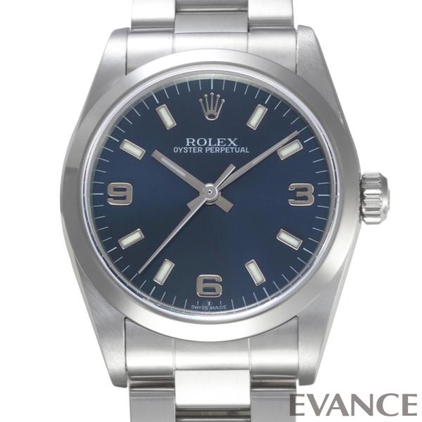 【中古】 ロレックス オイスター パーペチュアル 77080 ブルー A番 ボーイズ ROLEX
