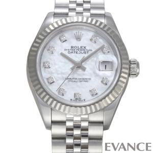 【中古】 ロレックス デイトジャスト 28 279174NG ホワイトマザーオブパール ランダム番 レディース ROLEX