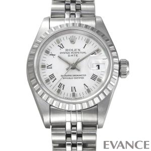 （中古）ロレックス オイスター パーペチュアル デイト 69240 ホワイト W番 レディース ROLEX｜evance-web