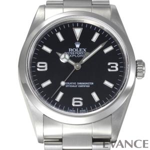 （中古）ロレックス エクスプローラーI 14270 A番 メンズ  ROLEX｜evance-web