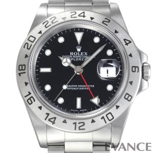 （中古） ロレックス エクスプローラーII 16570 ブラック S番 メンズ ROLEX｜evance-web