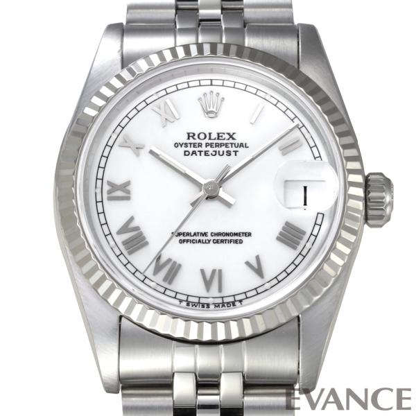 【中古】 ロレックス デイトジャスト 68274 ホワイト S番 ボーイズ ROLEX