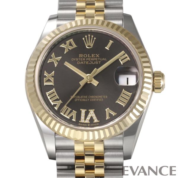 【未使用品】 ロレックス デイトジャスト 31 278273 ダークグレー ボーイズ ROLEX