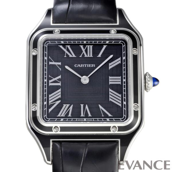 【中古】 カルティエ サントス デュモン LM WSSA0046 ブラック メンズ CARTIER