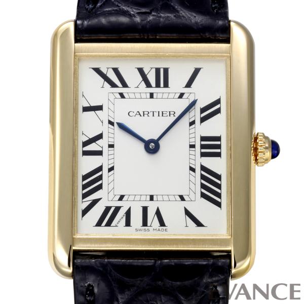 【中古】 カルティエ タンク ソロ LM W5200004 シルバー メンズ CARTIER