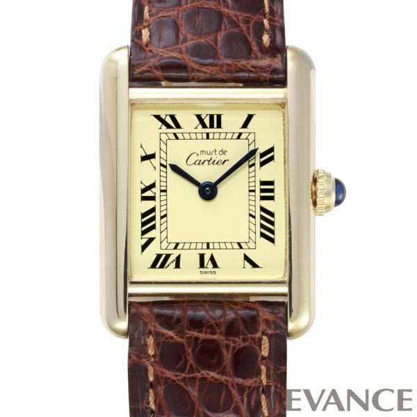 【中古】 カルティエ マスト タンク SM W1003153 アイボリー レディース CARTIER
