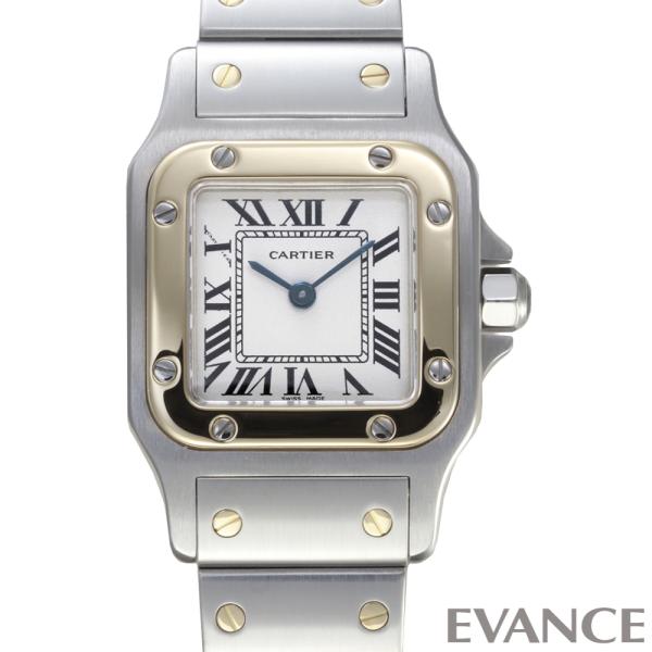 【中古】 カルティエ サントス ガルベ SM W20012C4 シルバー レディース CARTIER