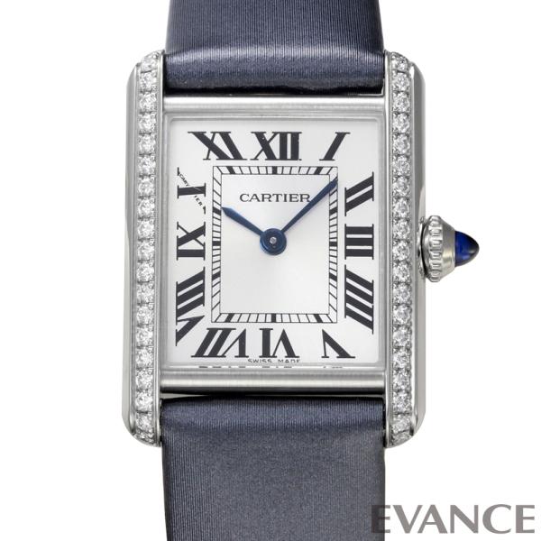 【中古】 カルティエ タンク マスト SM W4TA0016 シルバー レディース CARTIER