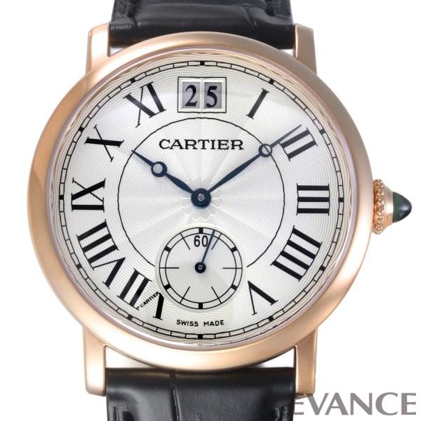 【中古】 カルティエ ロトンド ドゥ カルティエ ラージデイト W1552751 シルバー メンズ ...