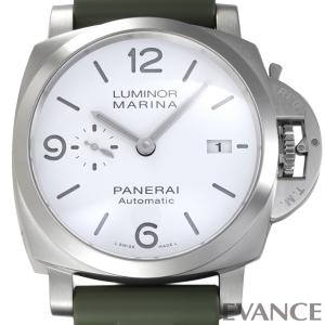 （中古）パネライ ルミノール マリーナ PAM01314 ホワイト W番 メンズ PANERAI｜evance-web