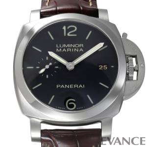 （中古）パネライ ルミノール マリーナ 1950 3デイズ PAM00392 ブラック R番 メンズ PANERAI｜evance-web