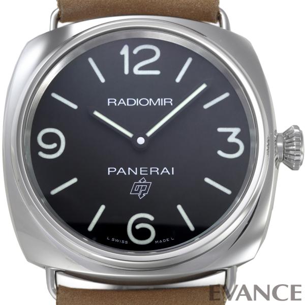 【中古】 パネライ ラジオミール ベース ロゴ PAM00753 ブラック X番 メンズ PANER...