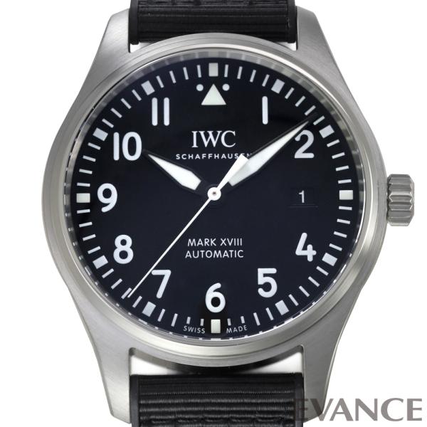 【中古】 IWC パイロットウォッチ マークXVIII IW327001 ブラック メンズ