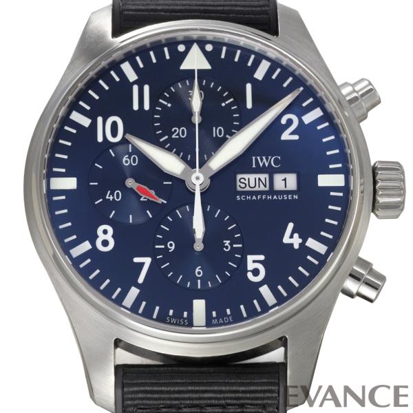 【中古】 IWC パイロット ウォッチ クロノグラフ “プティ・プランス” IW377714 ブルー...
