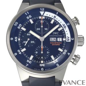 （中古）IWC アクアタイマー クロノグラフ “クストー・ダイバーズ” 世界限定2500本 IW378201 ブルー メンズ｜evance-web