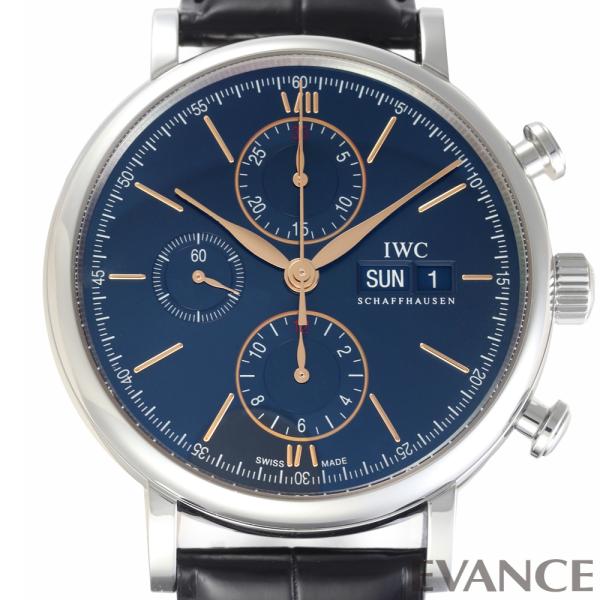 【中古】IWC ポートフィノ クロノグラフ IW391036 ブルー メンズ