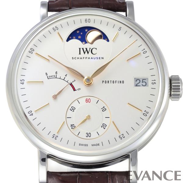 【中古】  IWC ポートフィノ ハンドワインド ムーンフェイズ IW516401 シルバー メンズ