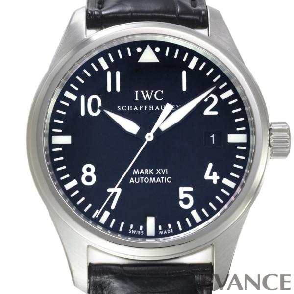 【中古】 IWC パイロットウォッチ マークXVI IW325501 ブラック メンズ