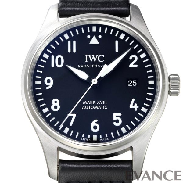 【中古】 IWC パイロットウォッチ マークXVIII IW327009 ブラック メンズ