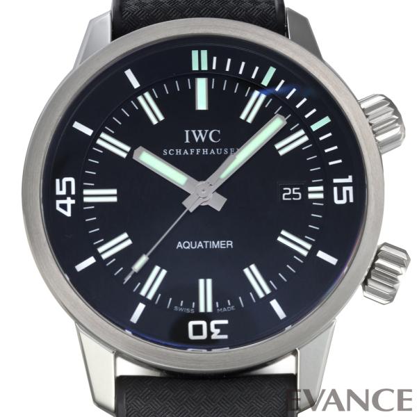 【中古】 IWC ヴィンテージ アクアタイマー IW323101 ブラック メンズ