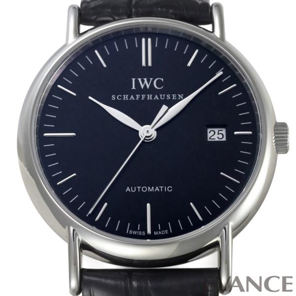 【中古】 IWC ポートフィノ オートマティック IW356308 ブラック メンズ