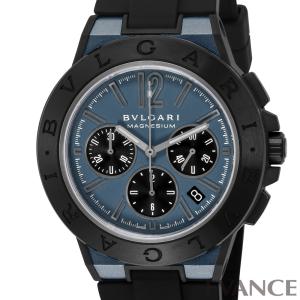 （新品）ブルガリ ディアゴノ マグネシウム クロノグラフ DG42C3SMCVDCH ブルー／ブラック メンズ BVLGARI｜evance-web