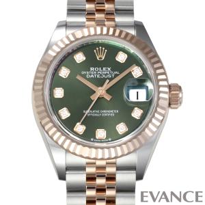 （新品） ロレックス デイトジャスト 28 279171G オリーブグリーン レディース ROLEX｜evance-web