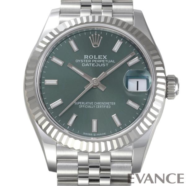 【新品】 ロレックス デイトジャスト 31 278274 ミントグリーン ボーイズ ROLEX