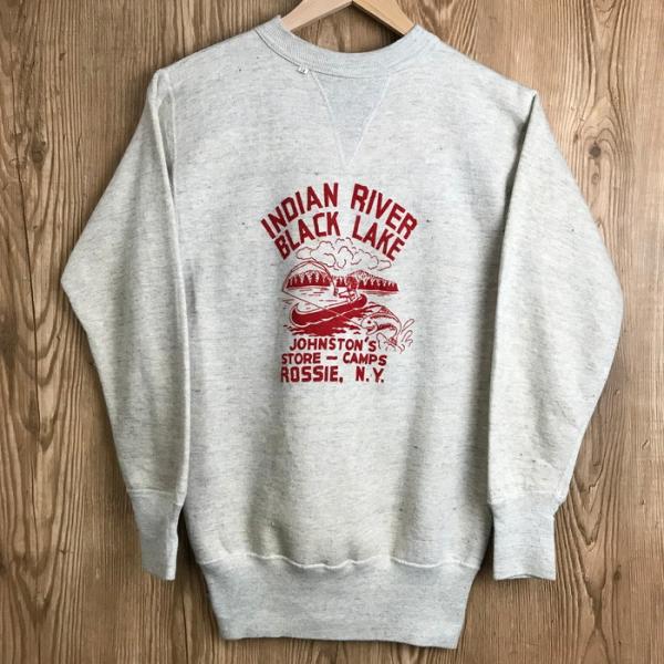 DEAD STOCK 40s FRONT V SWEAT 前V リブ長 スウェット スエット トレー...