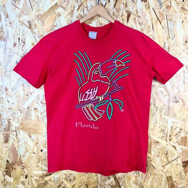 USA製 スーベニア アニマル Florida T-sh Tシャツ サイズ メンズ XL 古着 b2...