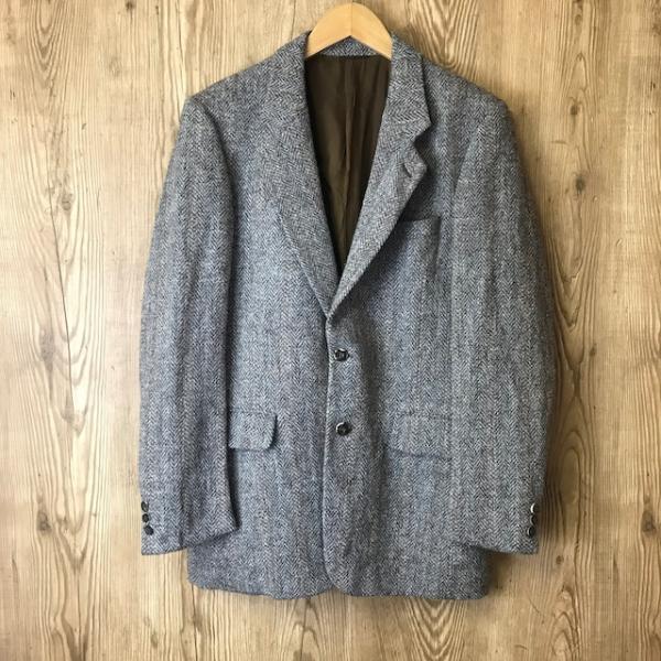 スコットランド製 70s Harris Tweed テーラード ジャケット メンズ サイズ S位 7...