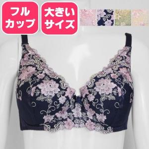 フルカップブラ 大きいサイズ ６本のステッチ 脇肉スッキリブラ E75/E80/F75/F80/F90 送料無料