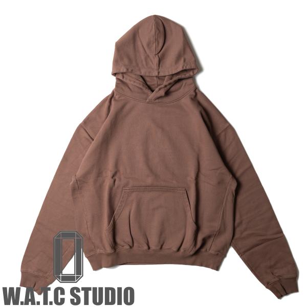 Watc Studio ポルトガル製 オーガニックコットン オーバーサイズ プルオーバーパーカー ビ...