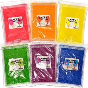 わたがし用 7色カラーザラメお試し少量セット【ざらめ / 粗目】 各