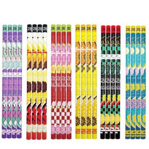 和柄カラフル4P鉛筆  25入