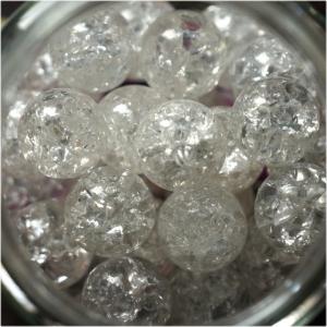 【ビー玉】　15mm　フラッシュマーブル　100入【クリアー】