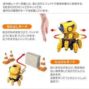 ロボット工作キット 6足歩行ロボ フォロ MR...の詳細画像1