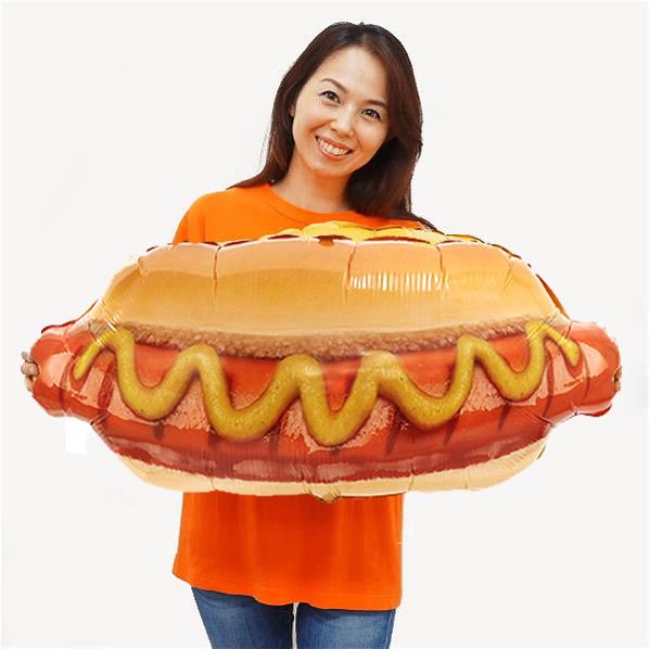 夏の装飾風船　ホットドッグ　W80cm /バルーン / メール便可