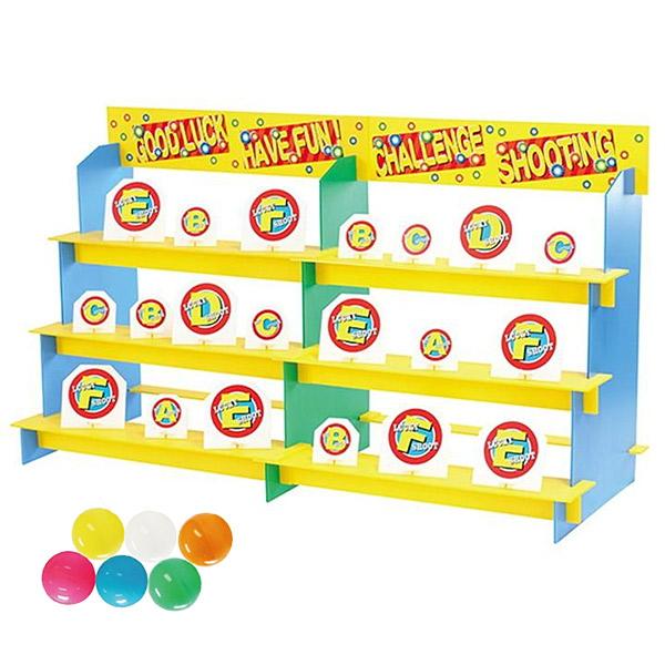 カラーボールで的当てイベント大会　ディスプレイ台ワイド140cm