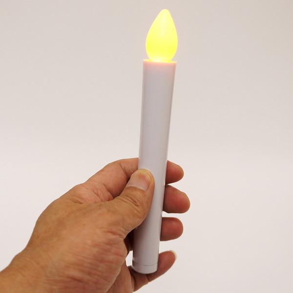 高輝度LED ちょうちん用電池ローソク灯/ 動画有 / メール便可