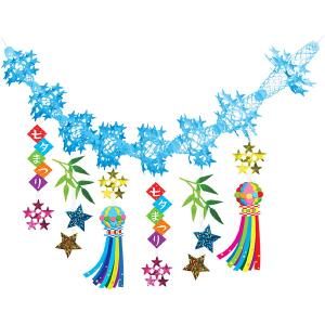 七夕装飾　七夕まつりガーランド　L180cm /七夕 飾り 店