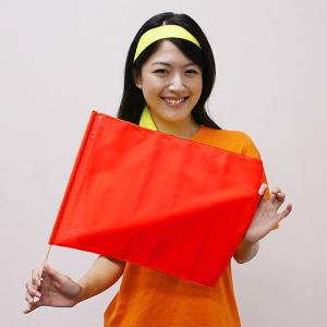 45cm棒付 ポリエステル小旗 41×30cm (同色10本)/ 動画有
