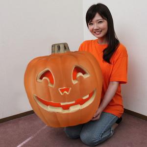 ハロウィン装飾　BIGパンプキンLEDランタン　H51cm｜event-ya